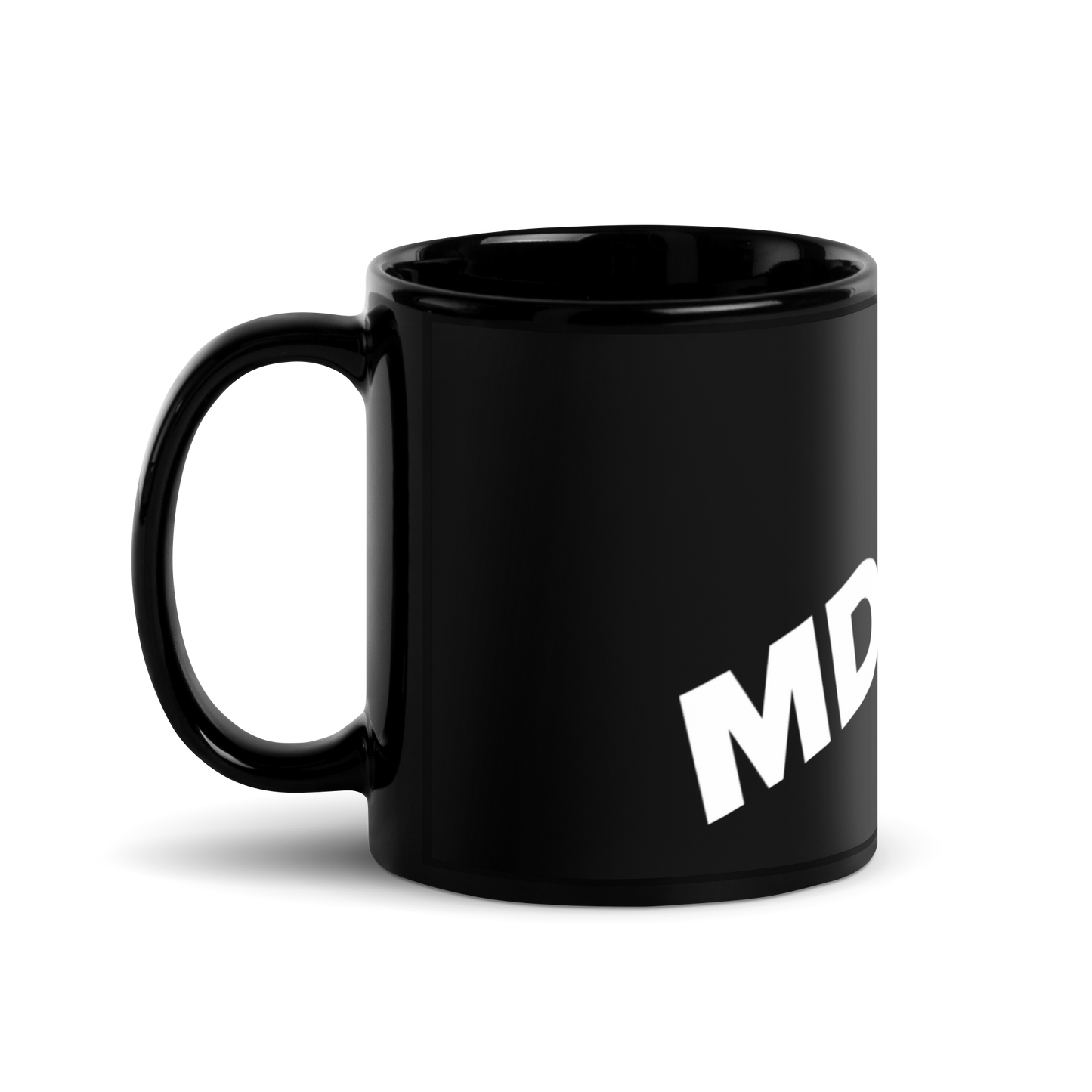 MDPW+ | Schwarze glänzende Tasse | Print