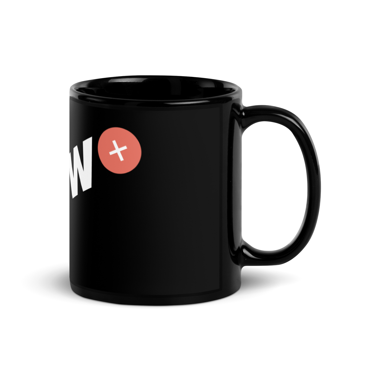 MDPW+ | Schwarze glänzende Tasse | Print