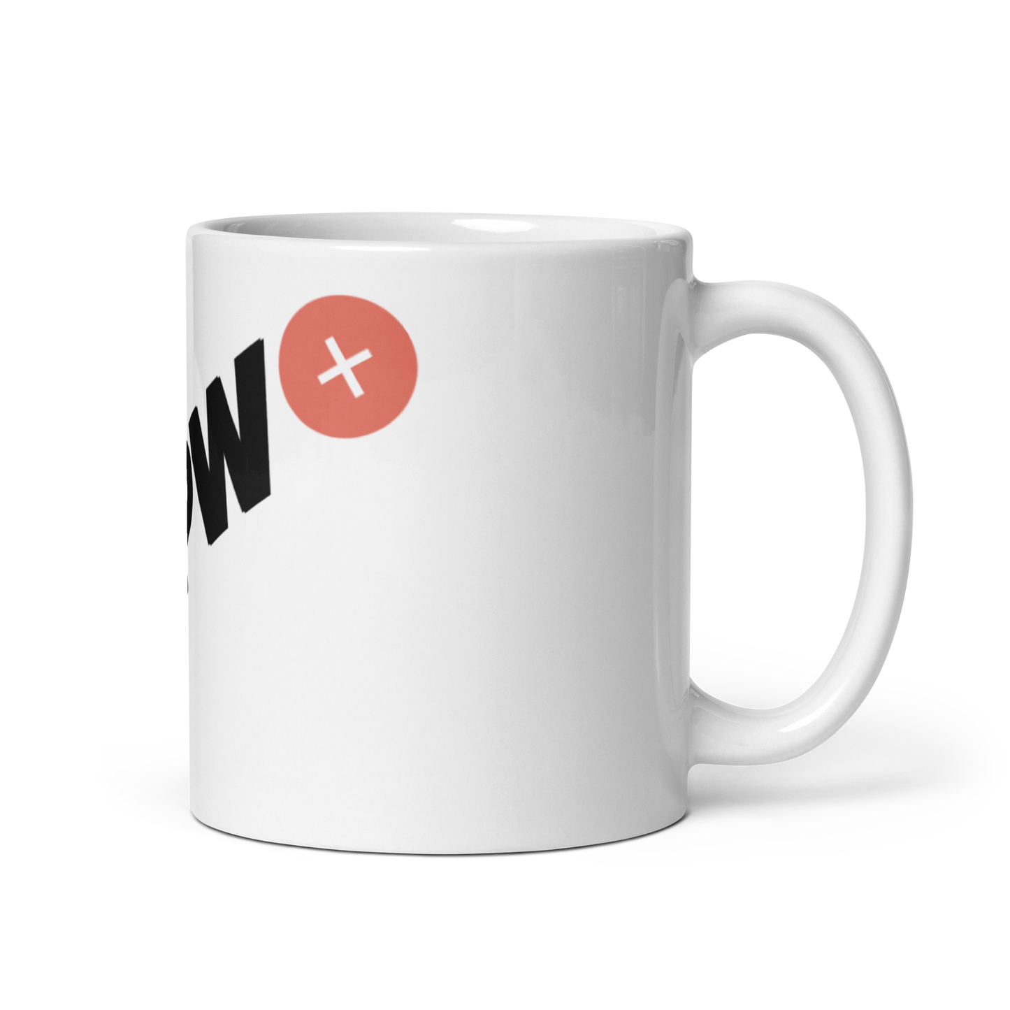 MDPW+ | Weiße, glänzende Tasse | Print